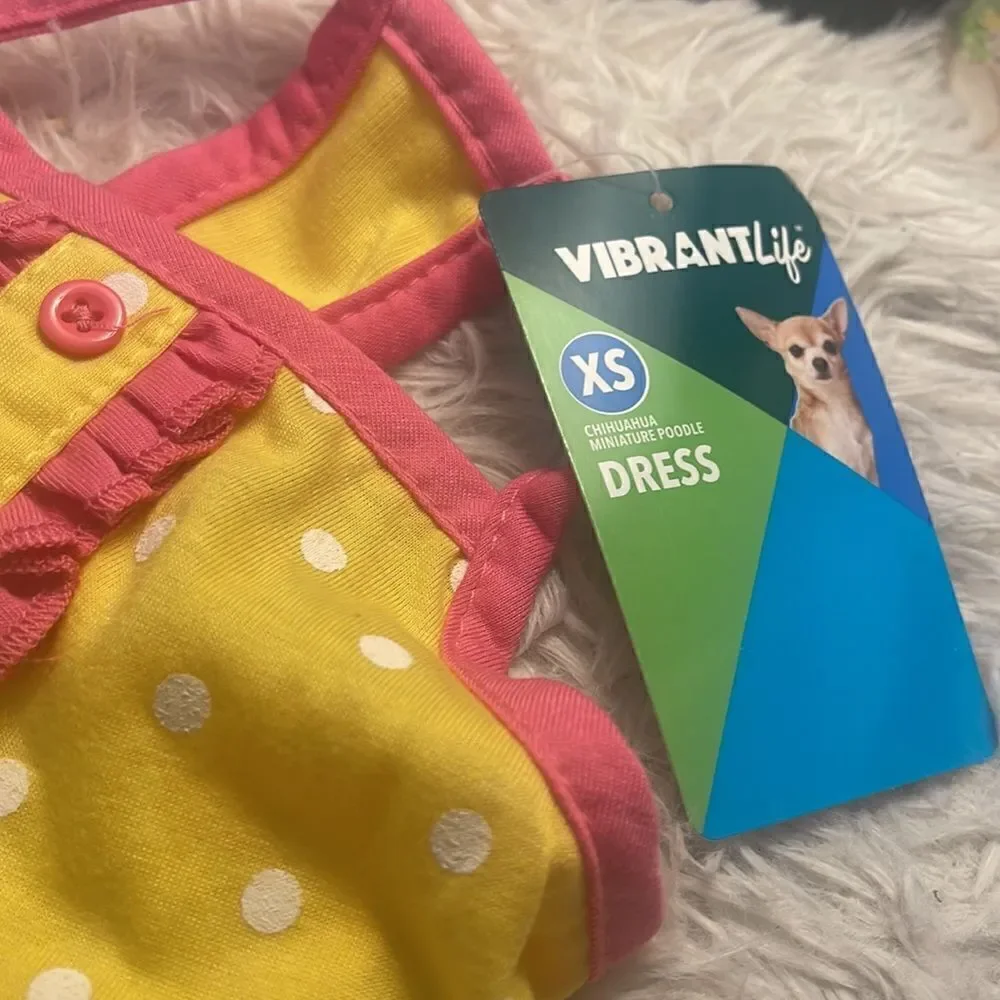 Vibrant Life Dog  Dress Outfit XSmall Up to 10 lbs New